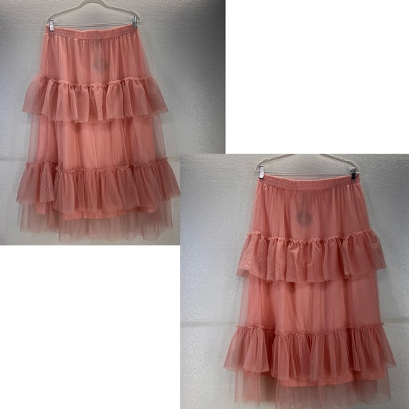 Tulle Skirts for Women - High Waisted A-line Tulle Skirt with Layered Ruffles XL - Picture 17 of 17